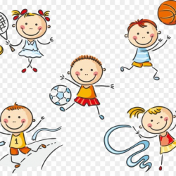 Physical Education Clip Art – 61 Cute Cartoon Kids Playing ...