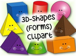 3-D Forms (Shapes) Clipart Images | Teachers Pay Teachers ...
