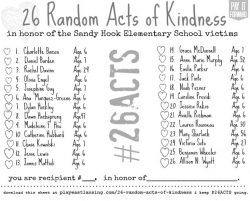 26 random acts of kindness - play.