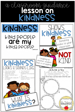 Classroom Guidance Lesson - Kindness | Guidance lessons, Character ...