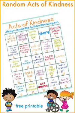 25 Best Random Acts of Kindness Ideas for Preschoolers ...
