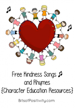 Free Kindness Songs and Rhymes for Home or School {Character ...