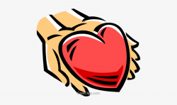Person With A Heart In Their Hands Royalty Free Vector ...