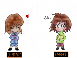 Chibi Practice: Fight or Mercy by jolibe on DeviantArt