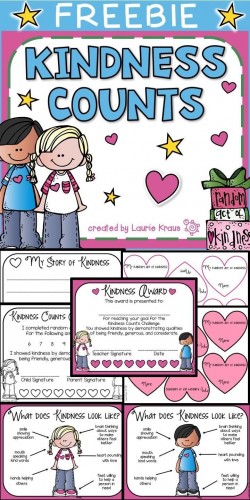 Freebie Kindness Counts | TpT FREE LESSONS | Teaching ...