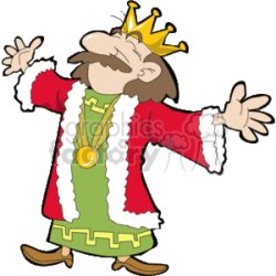 cartoon king clipart. Royalty-free clipart # 154837