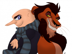 Despicable Me and Lion King-Evil(Gru and Scar) by Polion-the-artist ...