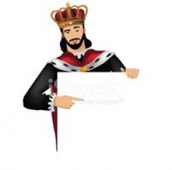 Handsome King Points TO Your stock vectors - Clipart.me