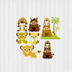 Baby Lion King Clip art, Baby Lion King SVG, Lion King baby shower, baby  Simba, Baby Nala, Baby Timon and pubma, Digital Clip Art, PNG, SVG