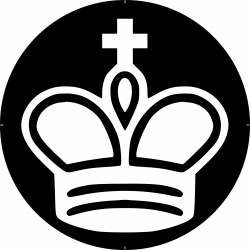 Clipart - Chess Piece Symbol – White King – Rey Blanco