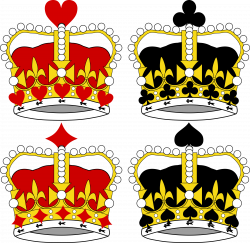 Clipart - Stylized Crowns for Card Faces