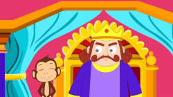The Foolish Monkey And The King - Animated Short Story For Kids