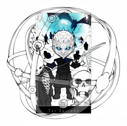 Game of Thrones Tarot: The Night King by Chibivi-Linearts on DeviantArt
