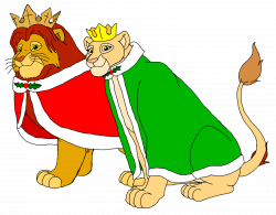 King Simba and Queen Nala - Christmas by KingLeonLionheart on DeviantArt