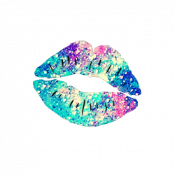 kiss ftestickers colorful lips stickers glitter sparkle...