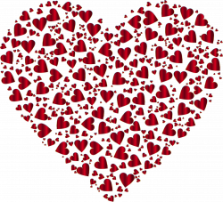 Clipart - Chaotic Colorful Heart Fractal 11 No Background