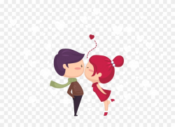 Kiss Cute Young - Happy Valentines Day Cute Clipart ...