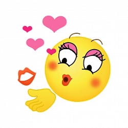 emoticons stickers love emotions kiss EmojiStickers e...