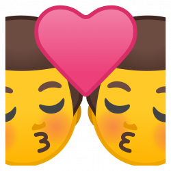 Kiss man man Icon | Noto Emoji People Family & Love Iconset | Google