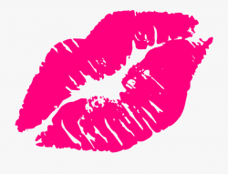 Kissing Clipart Kissy Lip Pencil And In Color - Pink Kissy ...