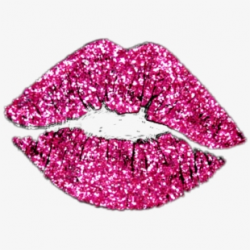 Kiss Clipart Sparkly Lip - Pink Glitter Lips Png #1207611 ...