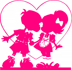 Pink Valentine Kiss Clip Art at Clker.com - vector clip art online ...