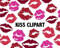 KISS CLIPART - Lipstick lips icons - printable girlie love ...