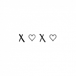 XOXO kiss hug word heart tumblr - Sticker by 드리