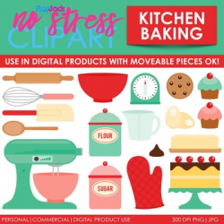 Kitchen Baking Clip Art (Digital Use Ok!)