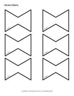 Kite bow pattern (for spring bulletin board) | Teacher Ideas ...
