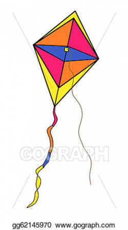EPS Vector - Multi-colored kite with designs. Stock Clipart ...