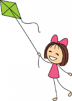 Cute Little Girl with Green Kite | Clipart | PBS LearningMedia