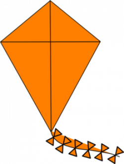 Orange Kite Clip Art at Clker.com - vector clip art online ...
