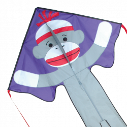 Large Easy Flyer Kite - Sock Monkey – Premier Kites & Designs