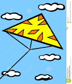 Triangle kite flying in sky | Clipart Panda - Free Clipart ...
