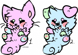 Kitten and Puppy [CHEAP 5 POINTS ADOPTS] by RubiTheWolf13 on DeviantArt