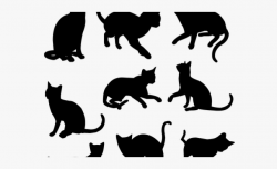 Kittens Clipart 9 Cat - Cats Silhouette Png, Cliparts ...