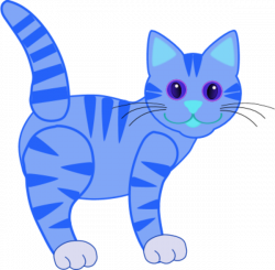 28+ Collection of Blue Cat Clipart | High quality, free cliparts ...