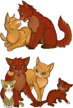Firestar's family DeviantART | DeviantART | Pinterest | Warrior cats ...