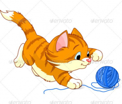 Playful Kitten - Animals Characters | Кошки, коты, котята ...
