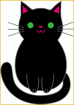 Fascinating Cute Black Kitten Clip Art Pic Of Clipart Trend And ...