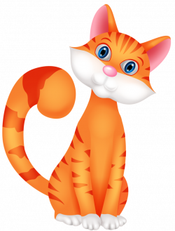 Orange cat (2) [преобразованный].png | clip art | Pinterest | Kitten ...
