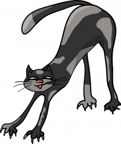 Free Black and Gray Cat Clipart, 1 page of free to use images