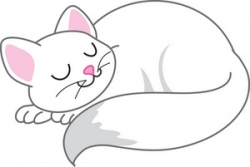 Kitten cat clipart image happy cat sleeping - Clipartix