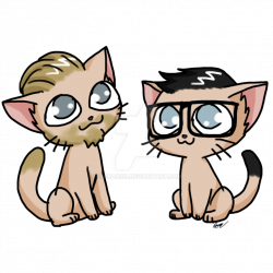 Youtuber Kittens: Rhett and Link by Elora0321 on DeviantArt