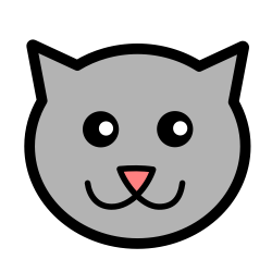 OnlineLabels Clip Art - Kitty Icon