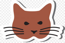 Cartoon Cat clipart - Cat, Kitten, Nose, transparent clip art