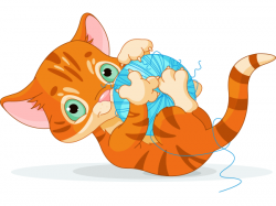Playful Cat | Facebook-Symbols Animals | Kitten cartoon ...