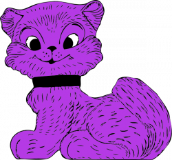 Kitten Clipart Purple#3651773