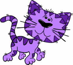 Kitten Clipart Purple#3651785
